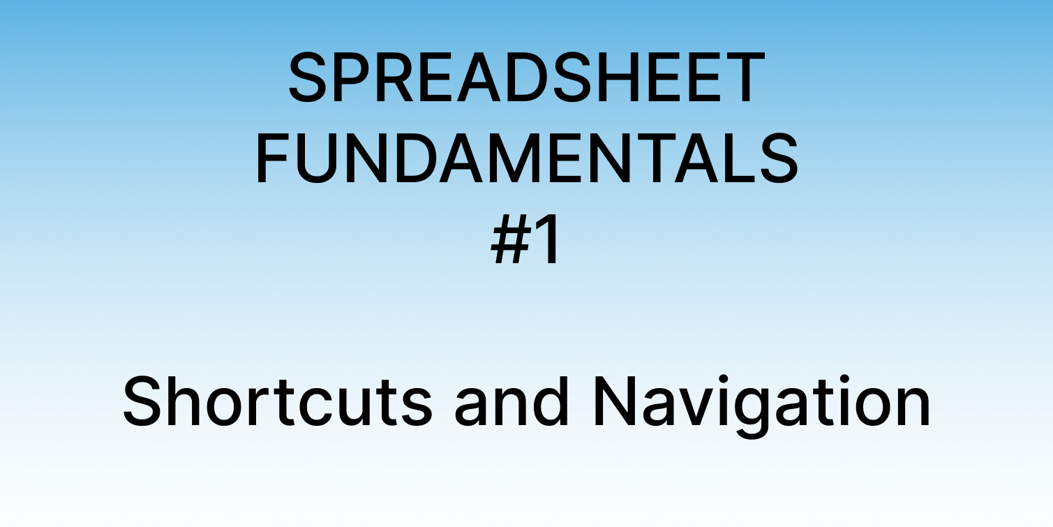 Cover Image for Spreadsheet Fundamentals 1: